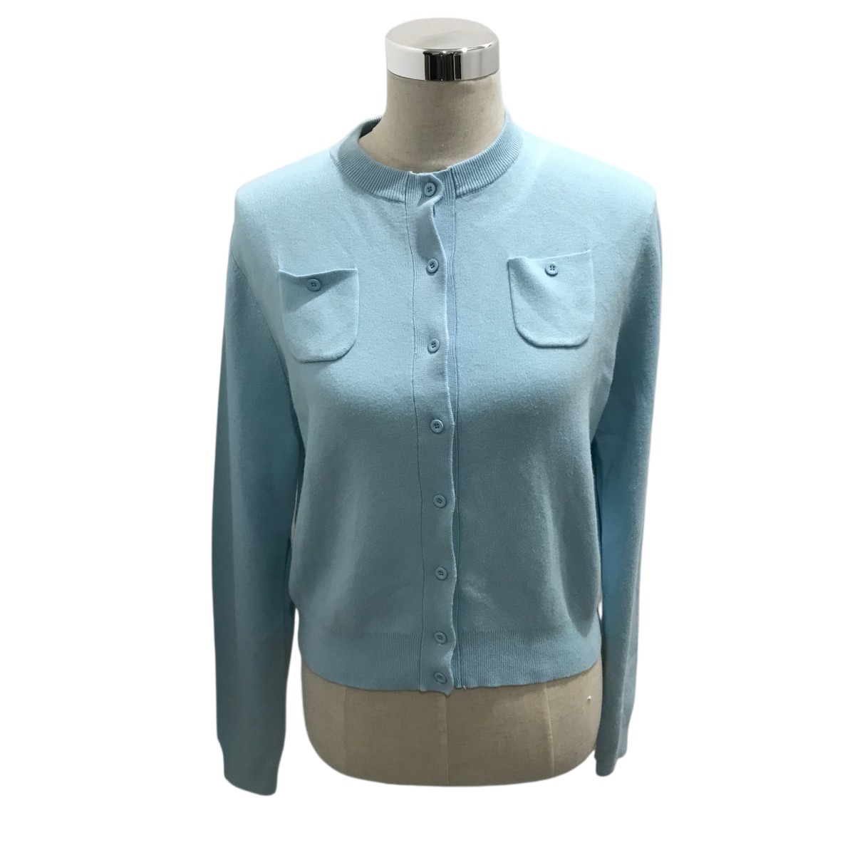 【タグ付き✨訳あり】キャバン　コットンカシミヤクルーネックカーディガン ニット CABaN カーディガン コットンカシミヤ クルーネックカーディガン