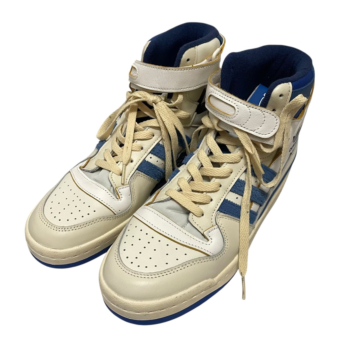 【中古】 adidas×MARVEL 84 Forum Hi Star Lord スニーカー 779001 ホワイト×ブルー サイズ：27 【価格見直し】