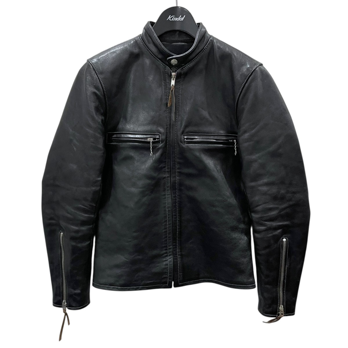 リアルマッコイズBuco ブラック シングルライダースジャケット 40 The REAL McCOY'S ザリアルマッコイズ BUCO ブコ J-100 JACKET