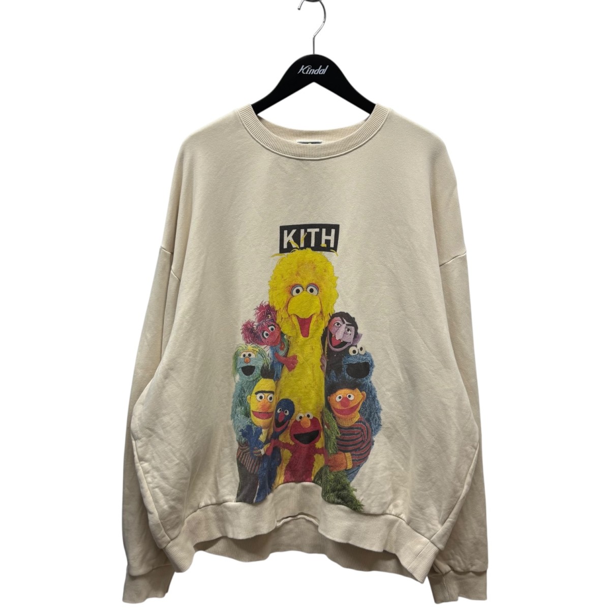 【中古】\u003cBR\u003eKITH\u003cBR\u003e×SESAME STREET 流汗 ベージュ 大きさ：XXL\u003cBR\u003e【必要経費思いかえす】