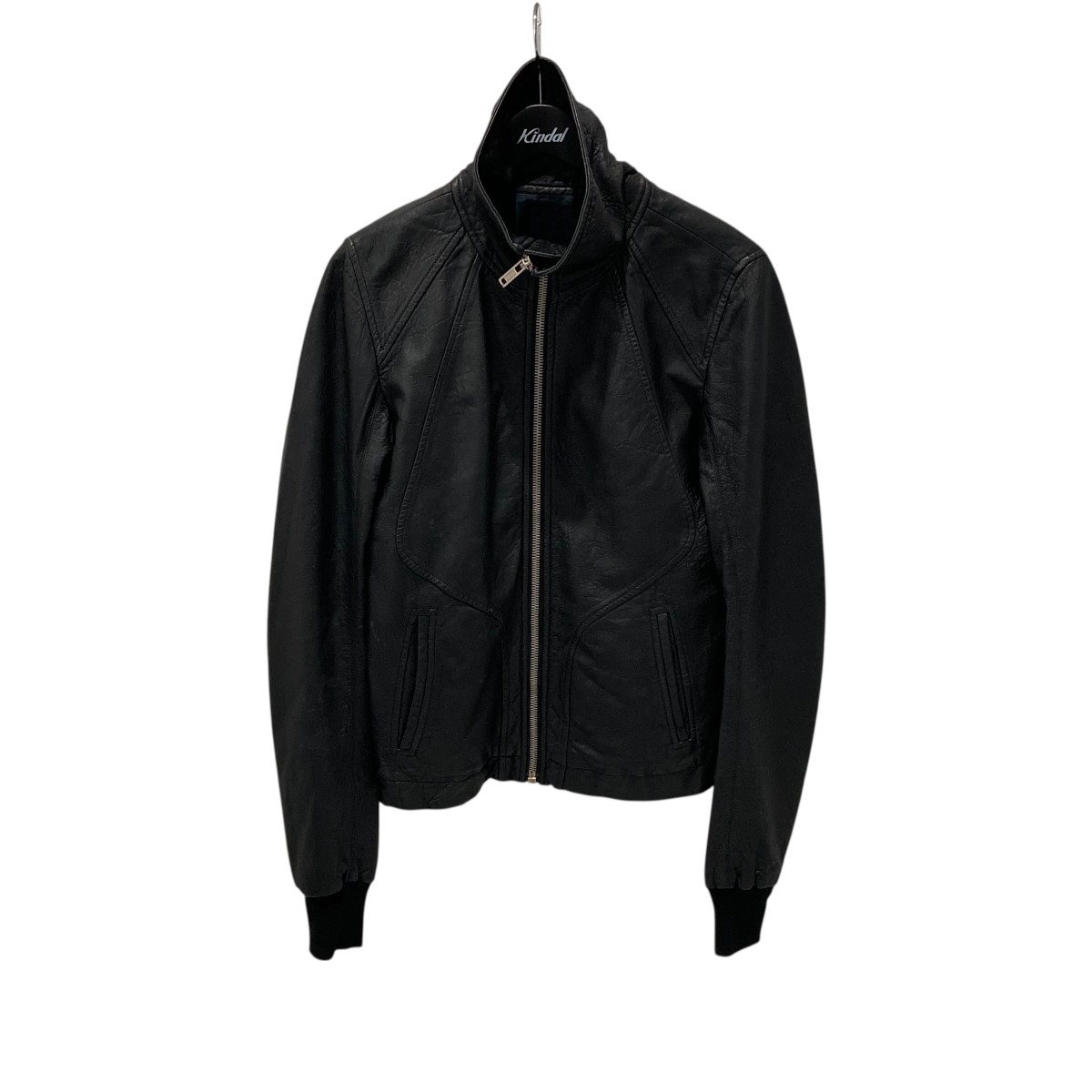 Rick Owens ブラック　レザージャケット　ムートン Rick Owens Black Bauhaus Mood Shearling Jacket | ModeSens
