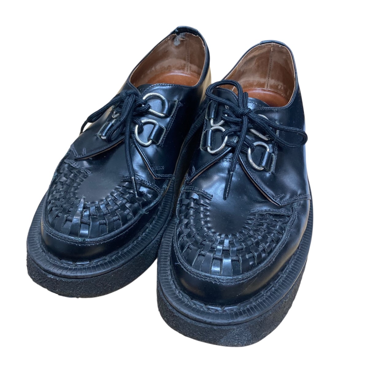 【中古】 GEORGE COX レザーシューズ ブラック サイズ：8 【価格見直し】