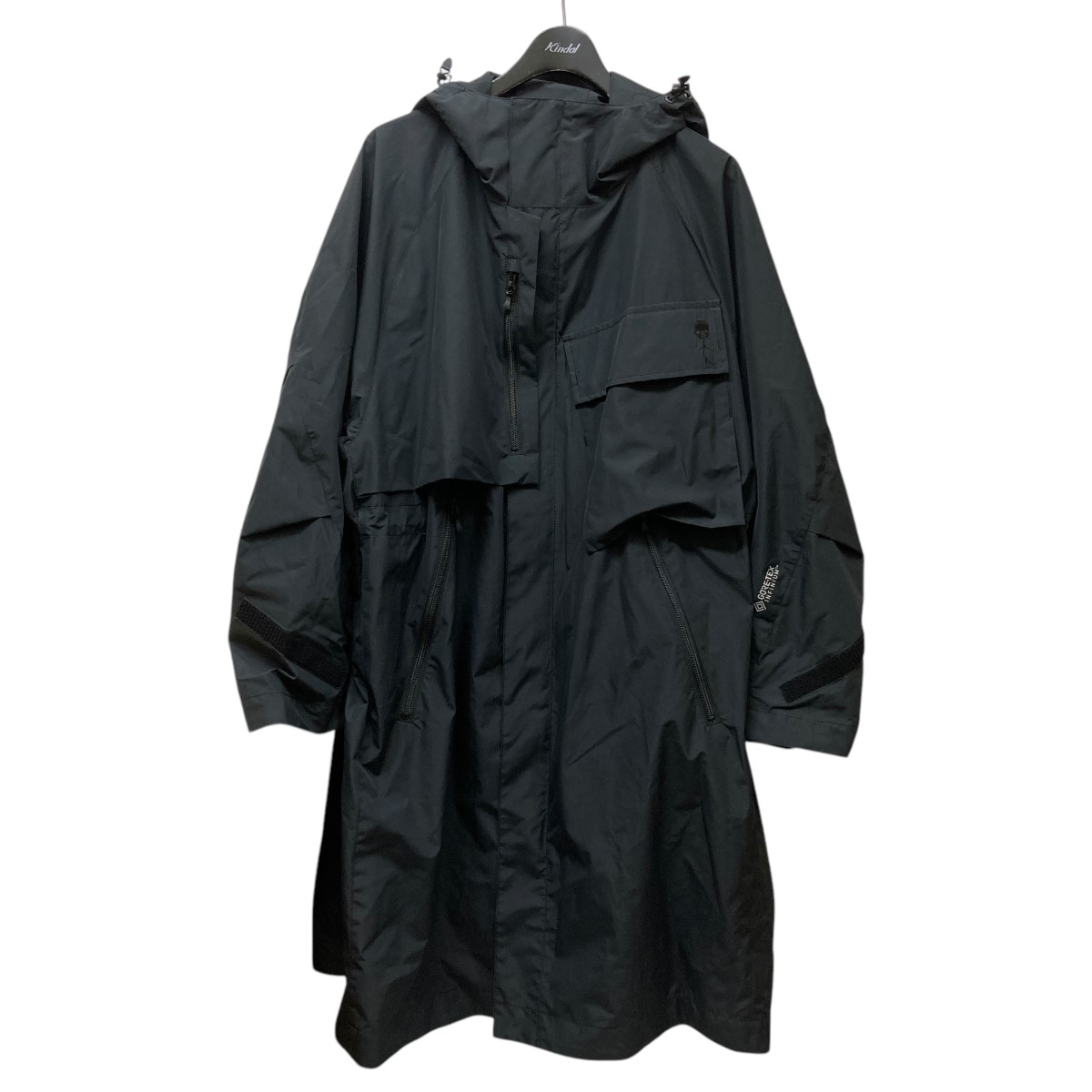【中古】 D-VEC×ALMOSTBLACK GORE-TEX INFINIUM HOODIE COAT ゴアテックスフーデッドコート VF-20800238 ブラック サイズ：1 【価格見直し】