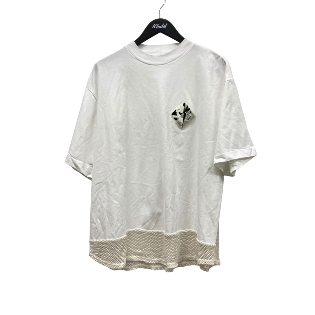【中古】 TOGA VIRILIS メッシュ切替Tシャツ TV241-JK332 ホワイト サイズ：46 【価格見直し】