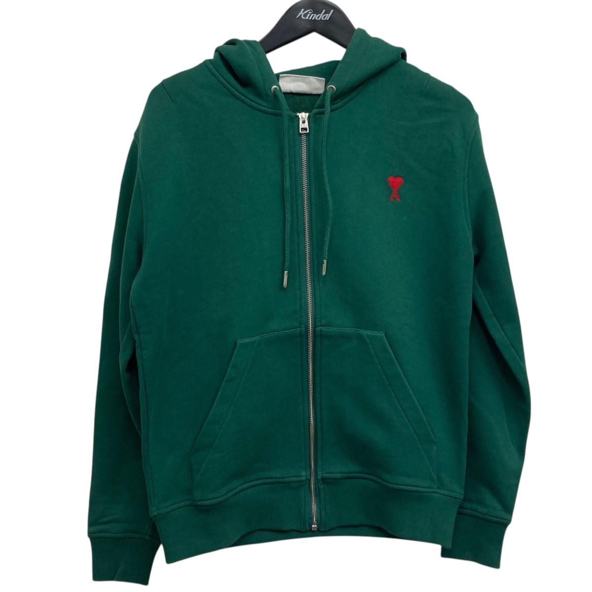 【中古】 AMI PARIS ジップパーカー グリーン サイズ：S 【価格見直し】 20,557円