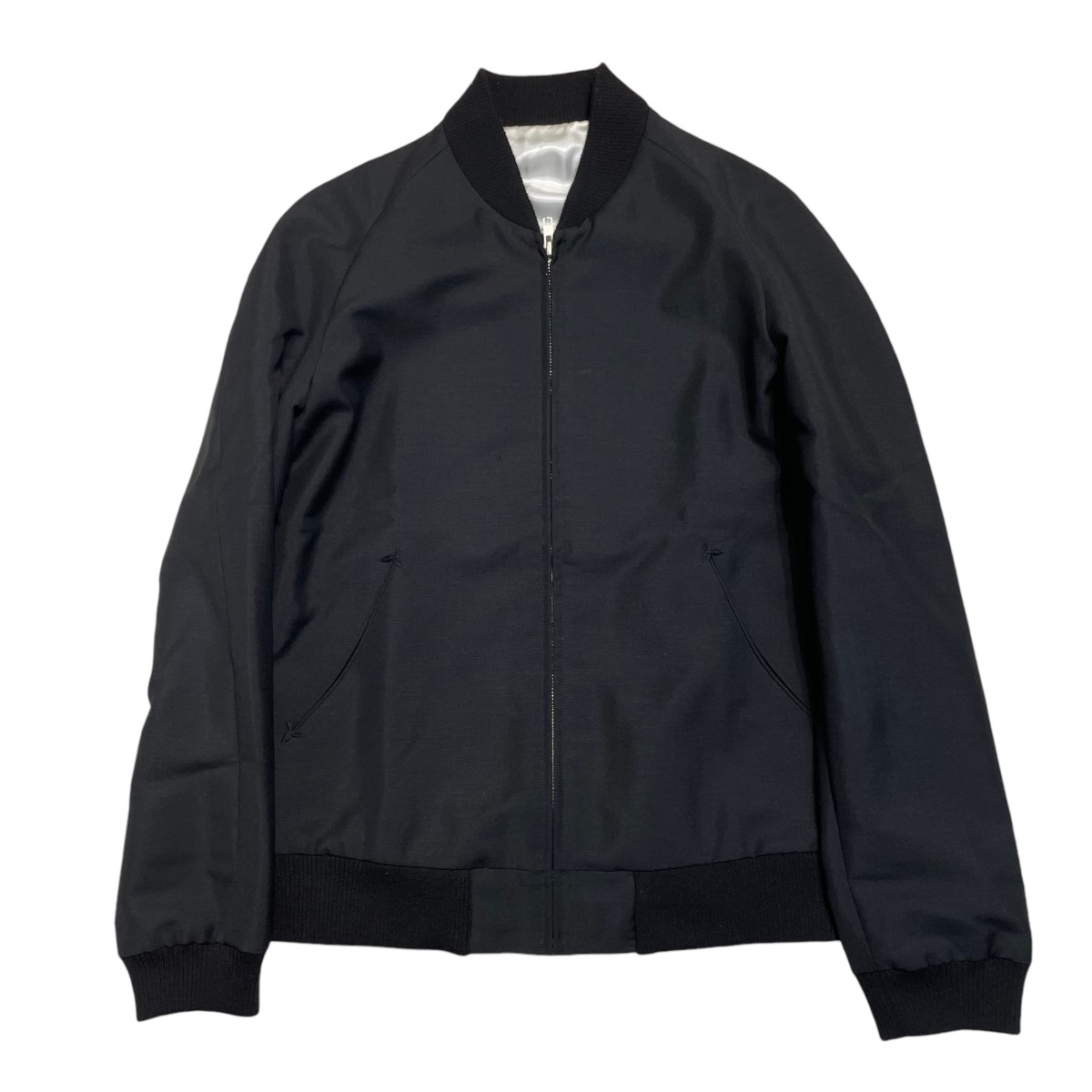 【中古】 FRANKLIN TAILORED ジップアップジャケット ブラック サイズ：46 【価格見直し】