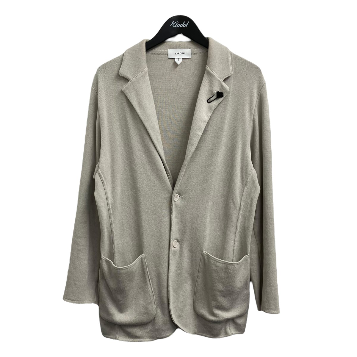 ♡美品♡ イタリア製 LARDINIベージュと赤のニットジャケット ユニセックス ♡美品♡ イタリア製 LARDINIベージュと赤のニットジャケット