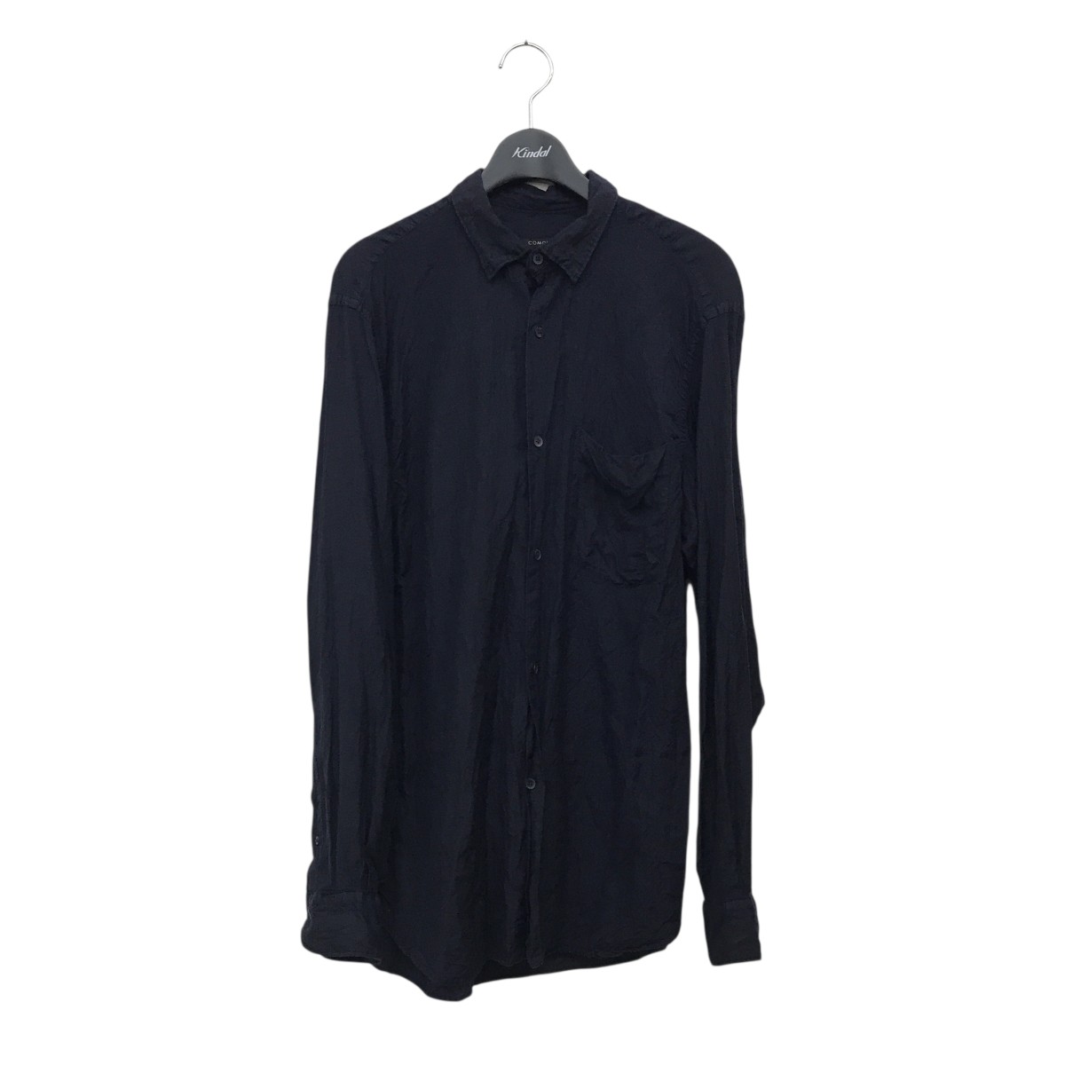 【中古】 COMOLI 長袖シャツ X01-02014 ネイビー サイズ：2 【価格見直し】