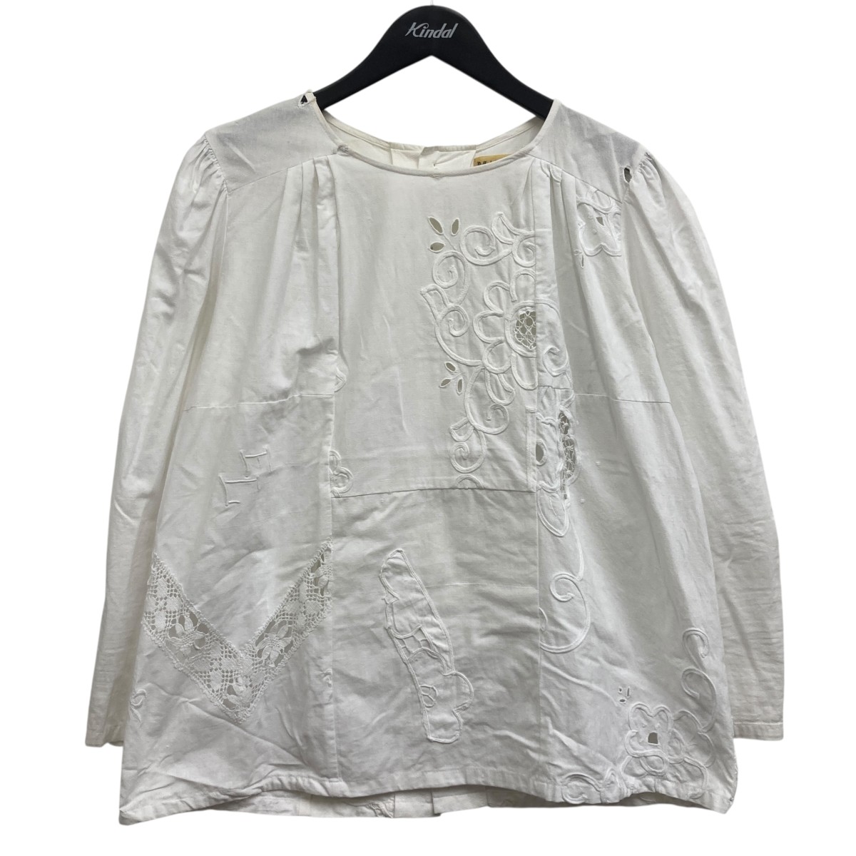 【中古】MALION VINTAGE ブラウスワンピース ホワイト サイズ:Free 【200326】(マリオンヴィンテージ)|ブランド古着のカインドオル
