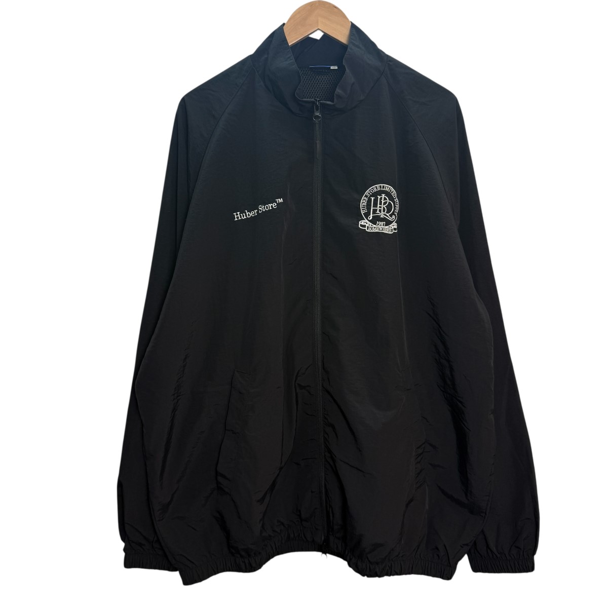 【中古】 Huber Store 24AW／ Original Emblem Track Jacket ／オリジナルエンブレムトラックジャケット ブラック サイズ：XL 【価格見直し】