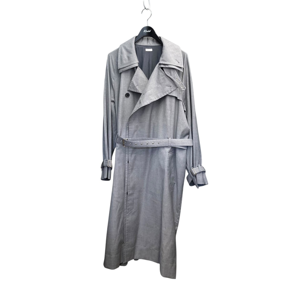 【中古】 SEEALL　 DOUBLE COLLAR TRENCH トレンチコート SAU01 CT191 グレー サイズ：2 【070426】（シーオール）