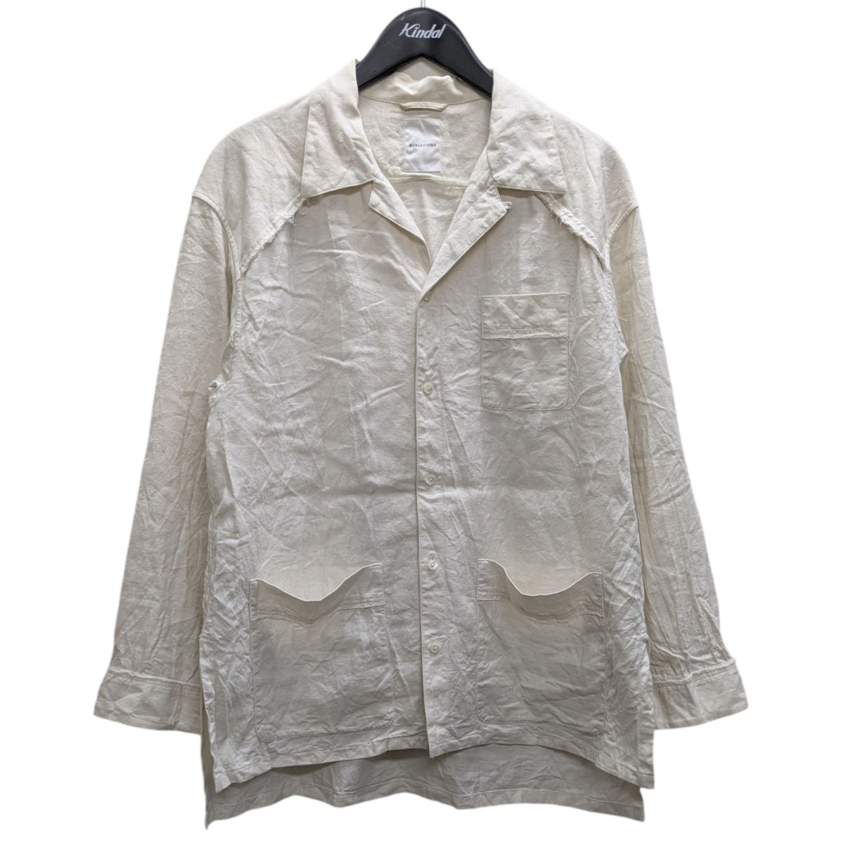 【中古】 SUBLATIONS 25SS シルクリネンパジャマシャツ アイボリー サイズ:1 【310126】(サブレーション)