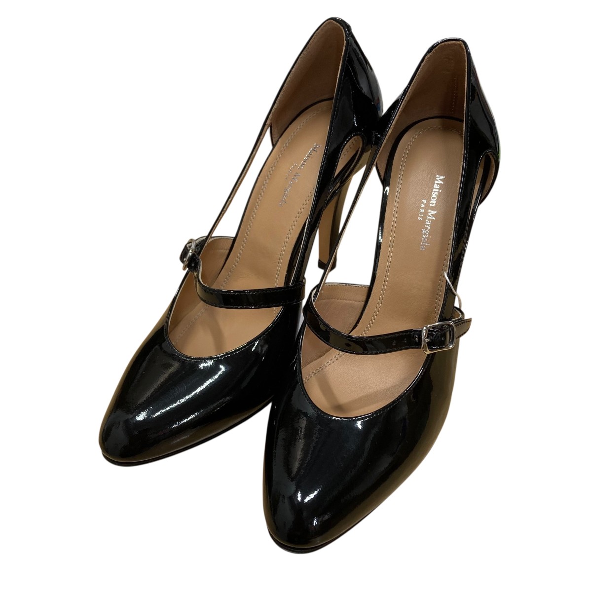 【中古】\u003cBR\u003eMaison Margiela\u003cBR\u003eベルトハイヒールパンプス 黒いこと 大きさ：37\u003cBR\u003e【通貨価値思いなおす】
