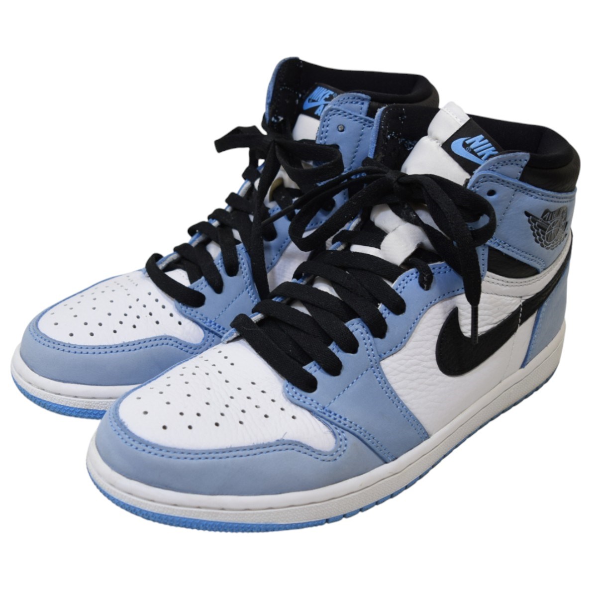 【中古】 NIKE　 AIR JORDAN 1 RETRO OG UNIVERSITY BLUE エアジョーダン1 ユニバーシティーブルー 555088 134 スカイブルー サイズ：US 9 【061025】（ナイキ）