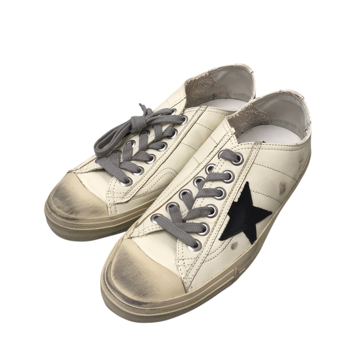 【中古】 GOLDEN GOOSE 25SS V-STAR 2 スニーカー ホワイト サイズ：39 【価格見直し】