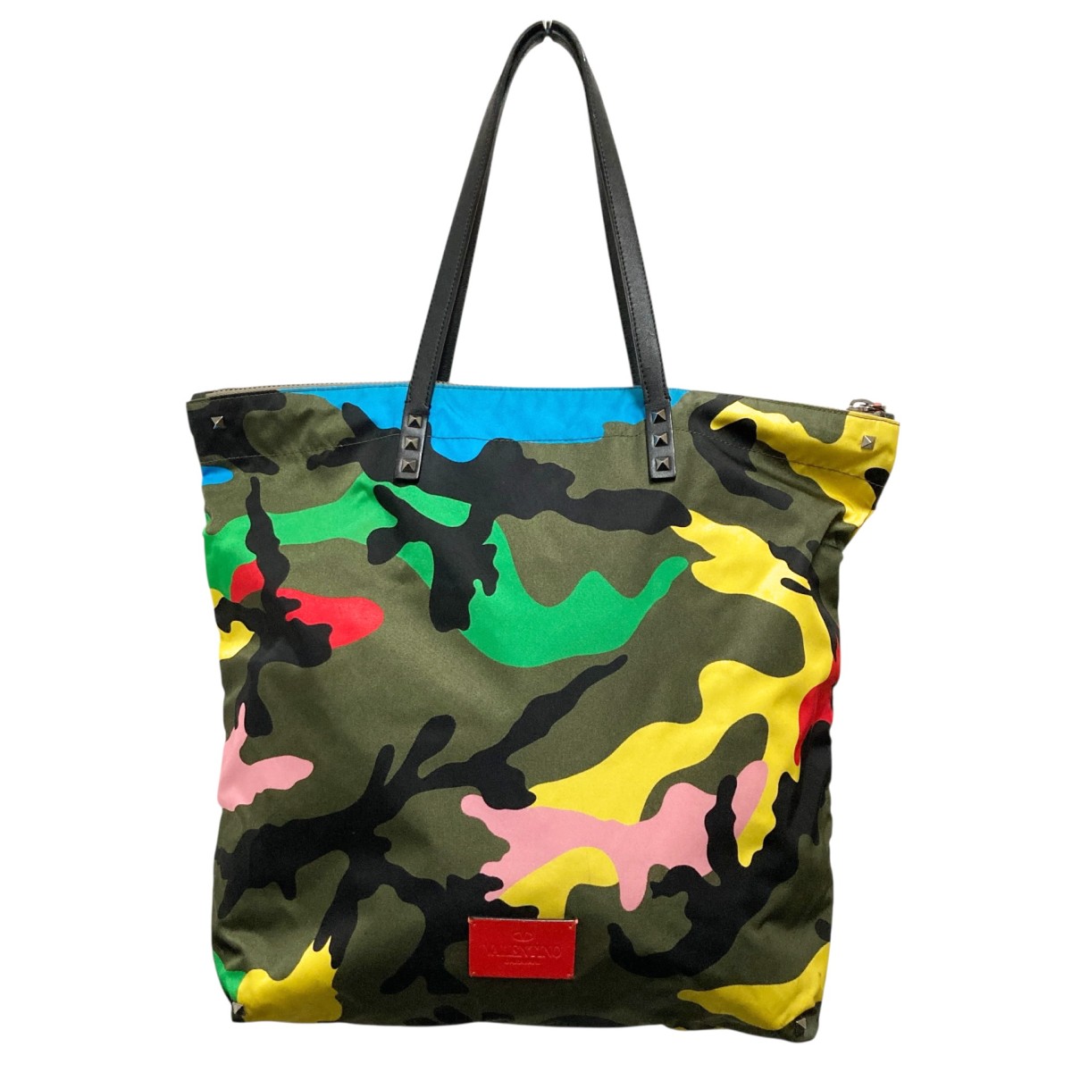 【中古】 VALENTINO ロックスタッズ トートバッグ IY0B0445NE5 マルチカラー 【価格見直し】