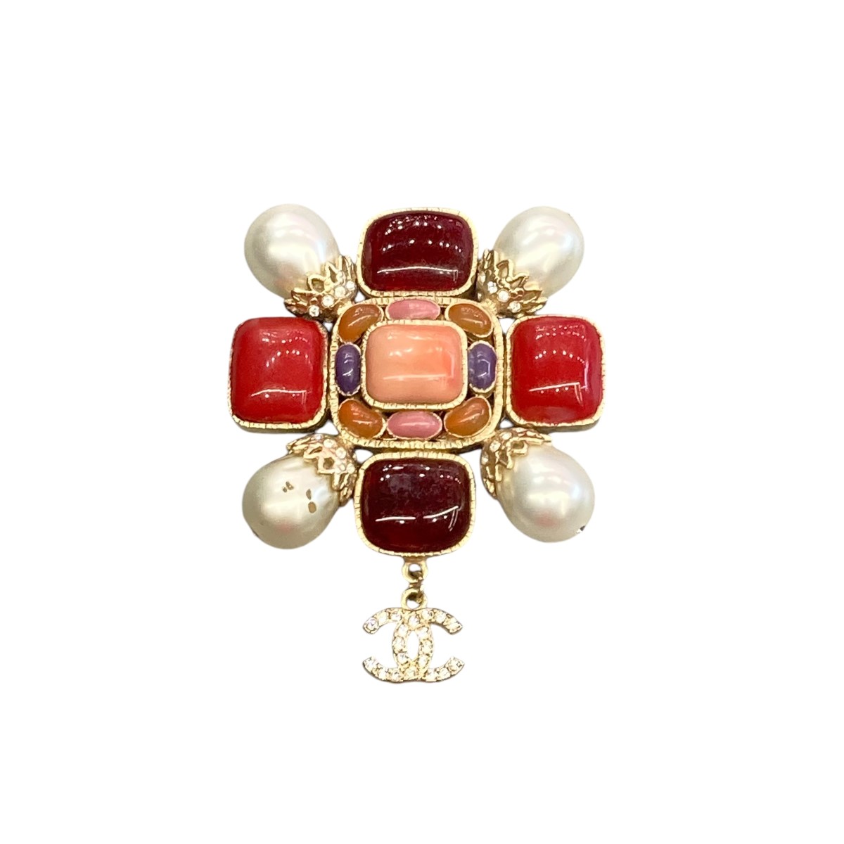 【中古】 CHANEL パールブローチ ゴールド 【価格見直し】