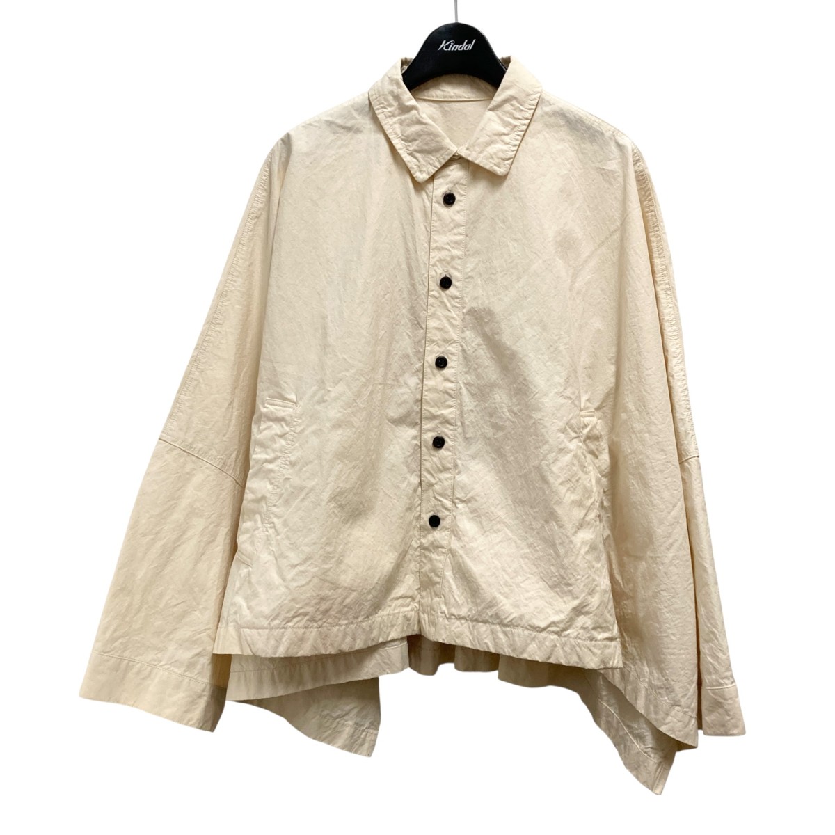 【中古】 nest Robe ワイドジャケット 01241 1482 アイボリー サイズ：F 【価格見直し】
