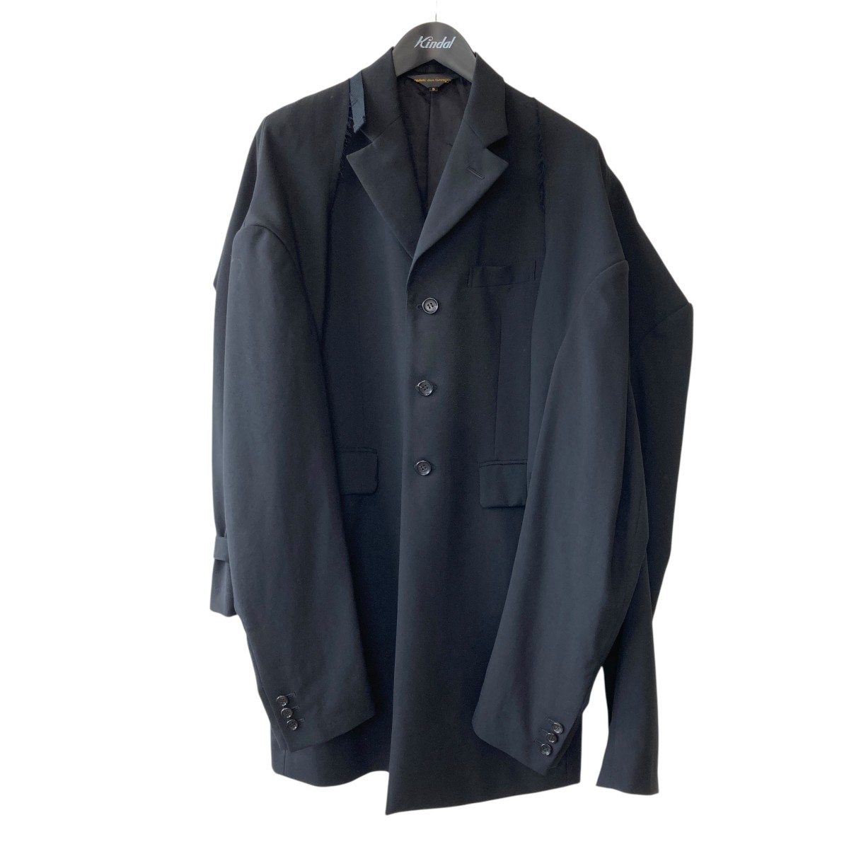 【中古】 COMME des GARCONS 25SS 多重袖デザイン ワンピース GO-J041 ブラック サイズ：S 【価格見直し】