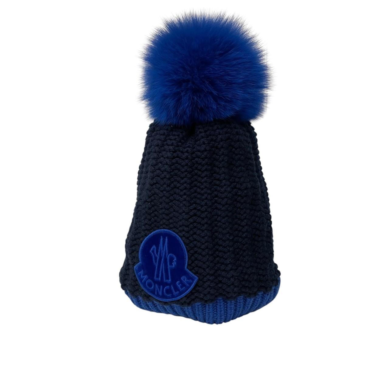 【中古】\u003cBR\u003eMONCLER\u003cBR\u003eBERRETTO TRICOT 編み物帽 D20939960210 青み×米国海軍\u003cBR\u003e【必要経費思いかえす】