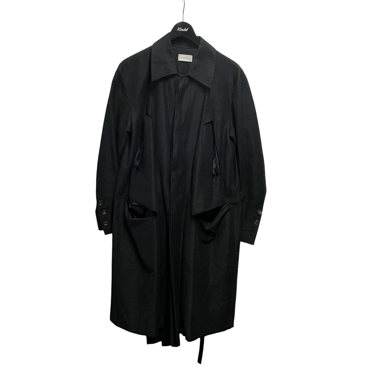 【中古】 BED J．W． FORD　 Wrap coat 17SS-B-CT03 ブラック サイズ：1 【081025】（ベッドフォード）