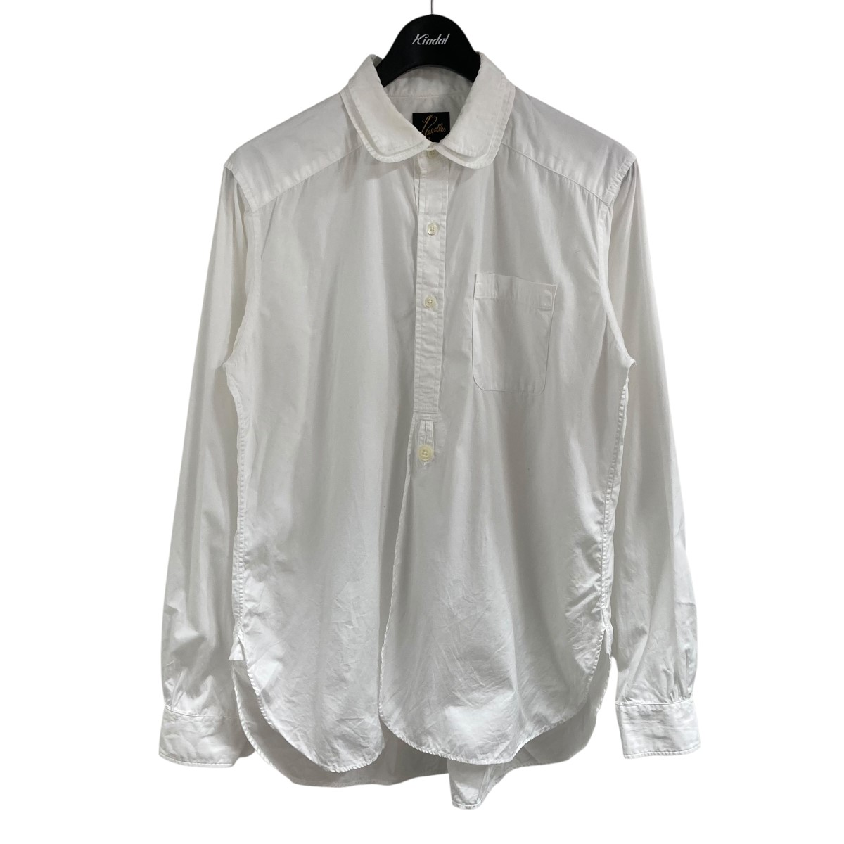 【中古】 Needles 丸襟ダブルカラーシャツ ホワイト サイズ：S 【価格見直し】