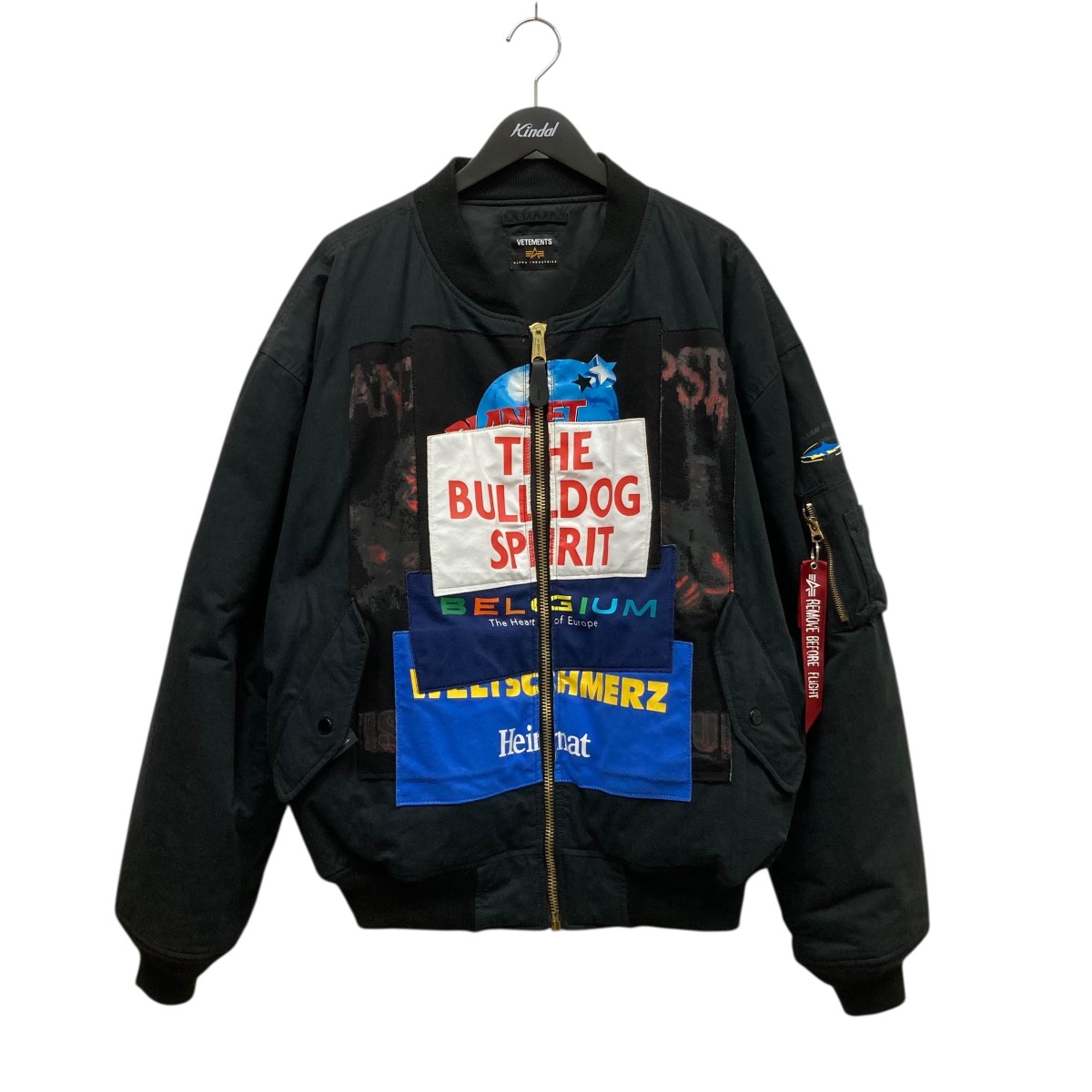 ジャケット・アウター vetements 18ss ma-1 VETEMENTS ヴェトモン 18SS ×ALPHA Reversible MA-1 オーバー