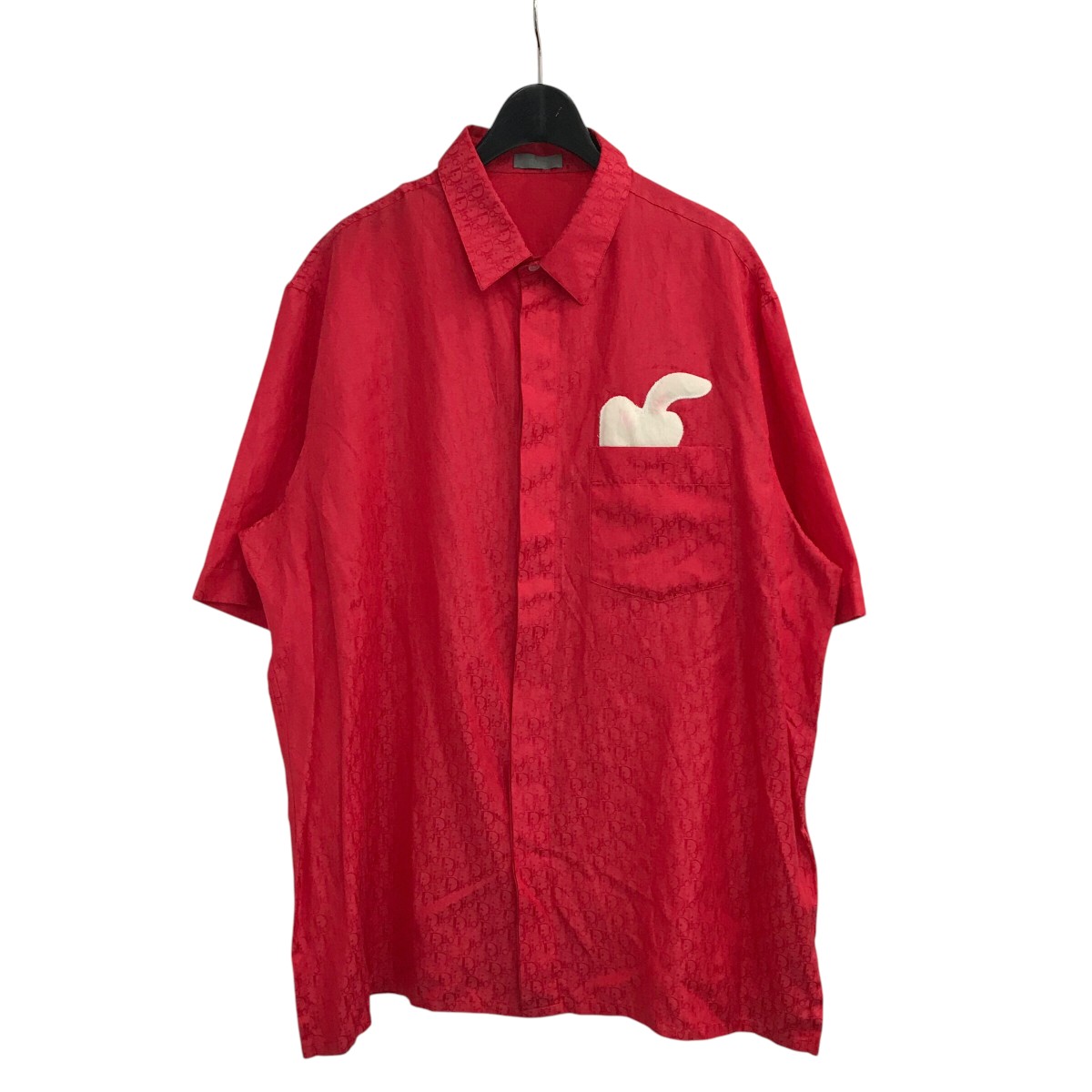 【中古】 DIOR×ERL オブリーク半袖シャツ 313C522B5231 ピンク サイズ：42 【価格見直し】 32,318円