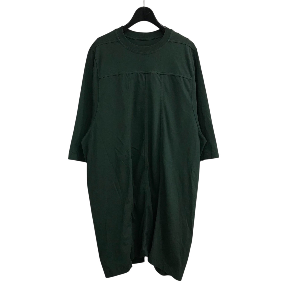 【中古】\u003cBR\u003eRICK OWENS\u003cBR\u003e「GRID CREWNECK」 ティーシャツ RU02B2244 JA ティール（緑であること系） 大きさ：S\u003cBR\u003e【通貨価値思いなおす】