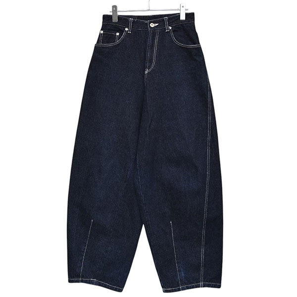 【中古】SOL&times;久遠復刻　別注 DENIM PANTS　ワイドバルーンデニムパンツ インディゴ サイズ：M【価格見直し】｜ブランド古着のカインドオル