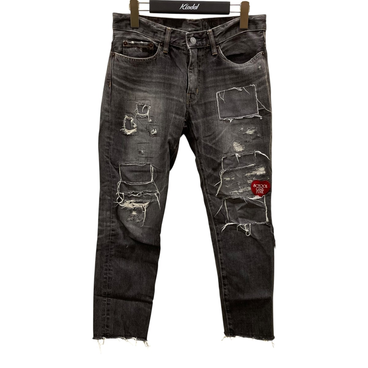 【中古】\u003cBR\u003eHysteric Glamour\u003cBR\u003eSCHOOL GIRL 不都合製作ジーンズズボン下 01223AP07 薄墨色 大きさ：26\u003cBR\u003e【必要経費思いかえす】