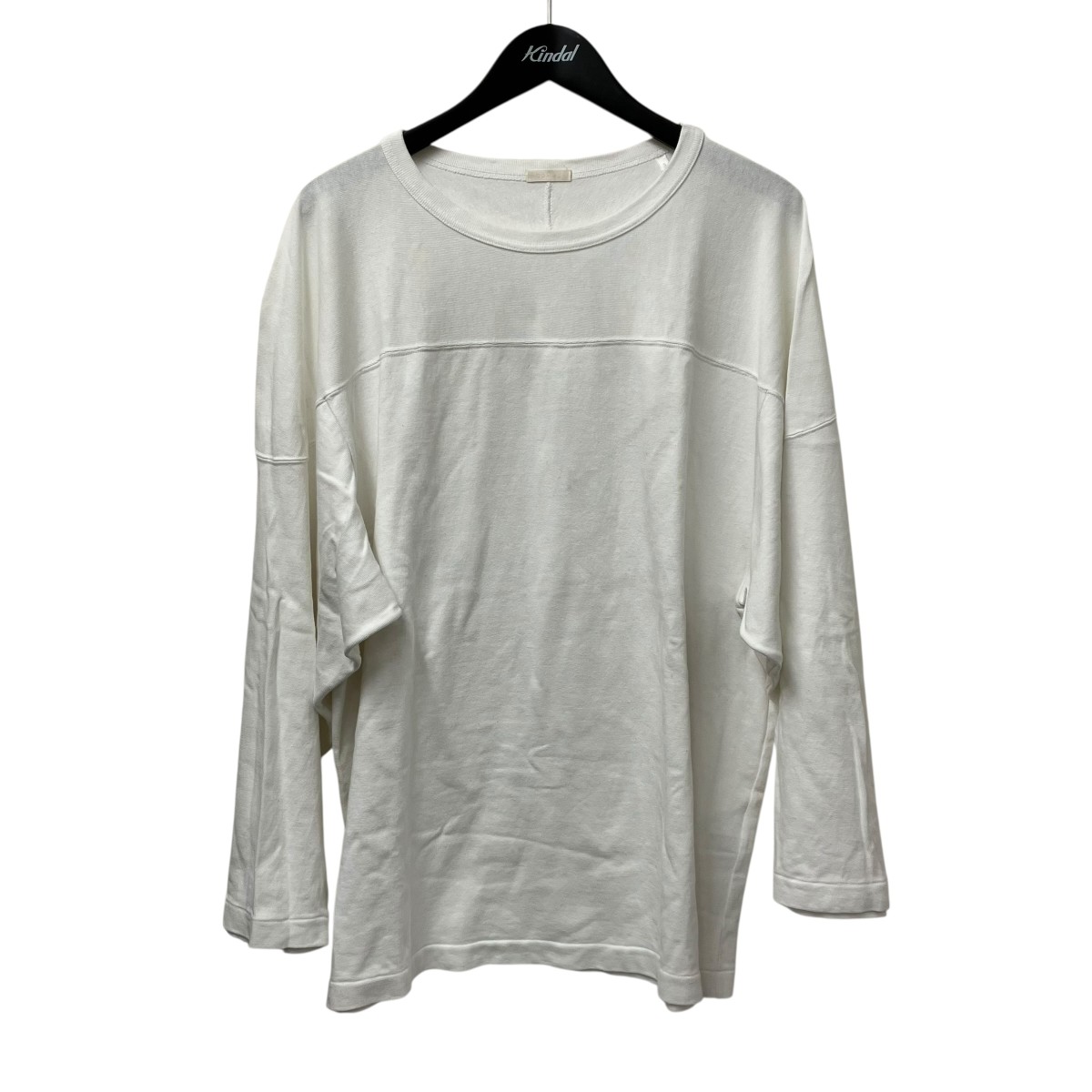 【中古】 COMOLI　 フットボール Tシャツ X01-05005 ホワイト サイズ：3 【121025】（コモリ）