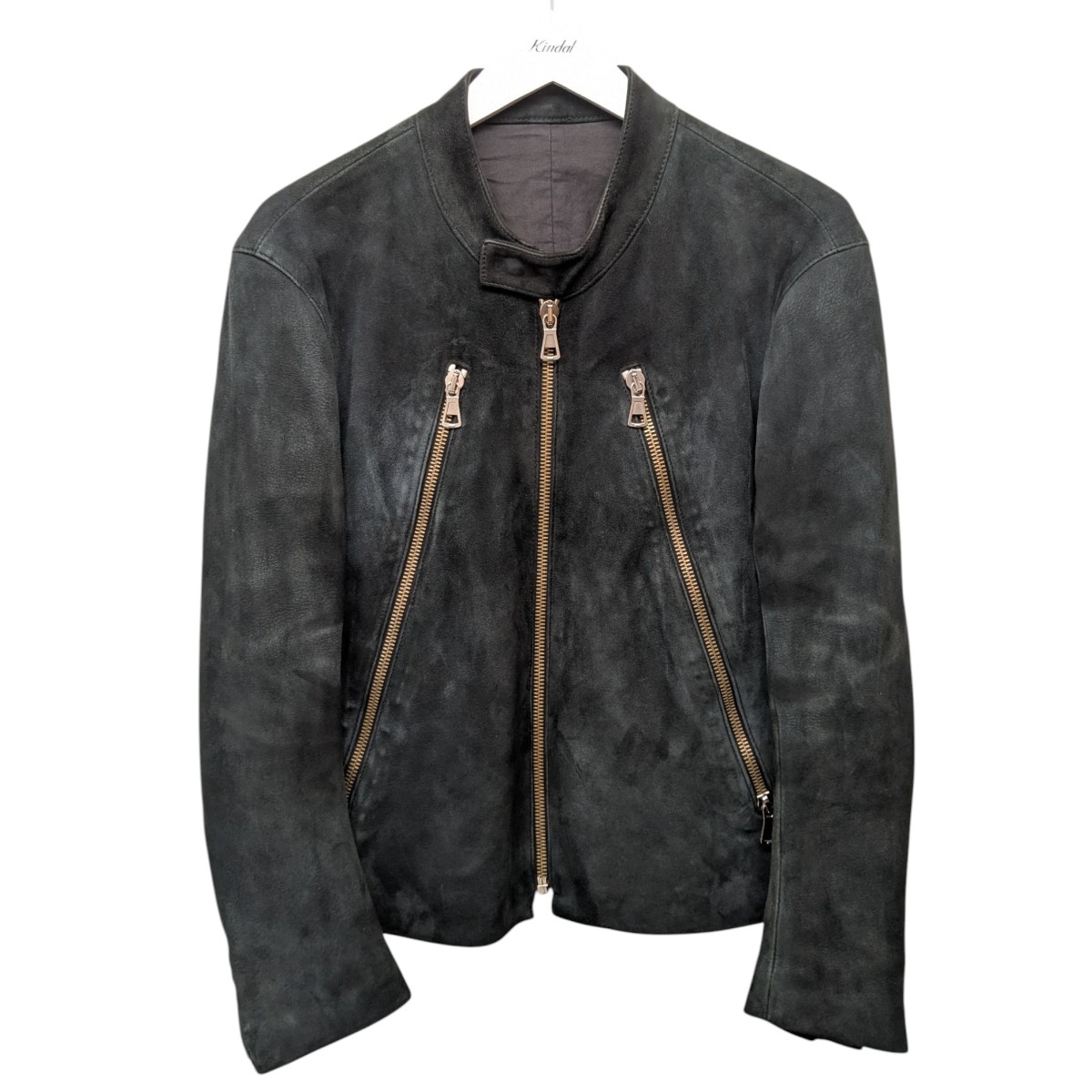 【中古】\u003cBR\u003eMartin Margiela14\u003cBR\u003e05AW 自分自身期 目明かしZIP 5ZIPスウェードライダースジャケット 黒いこと 大きさ：46\u003cBR\u003e【通貨価値思いなおす】