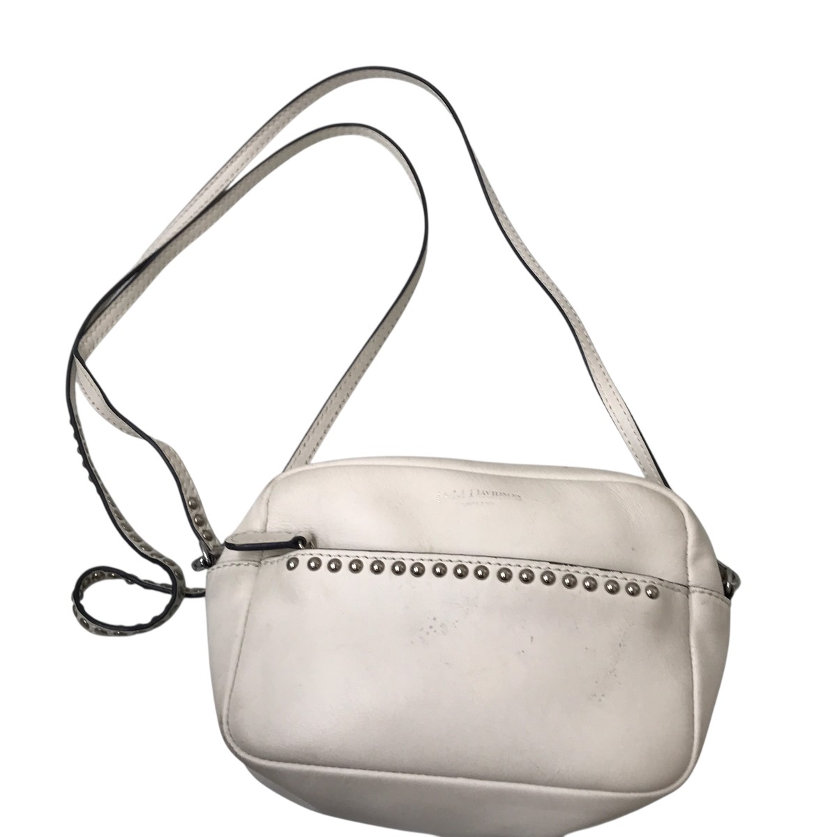 【中古】J＆M DAVIDSON MINI PEBBLE WITH STUDS BAG ショルダーバッグ 白いこと 【131025】（ジェイアンドエムデヴィッドソン）