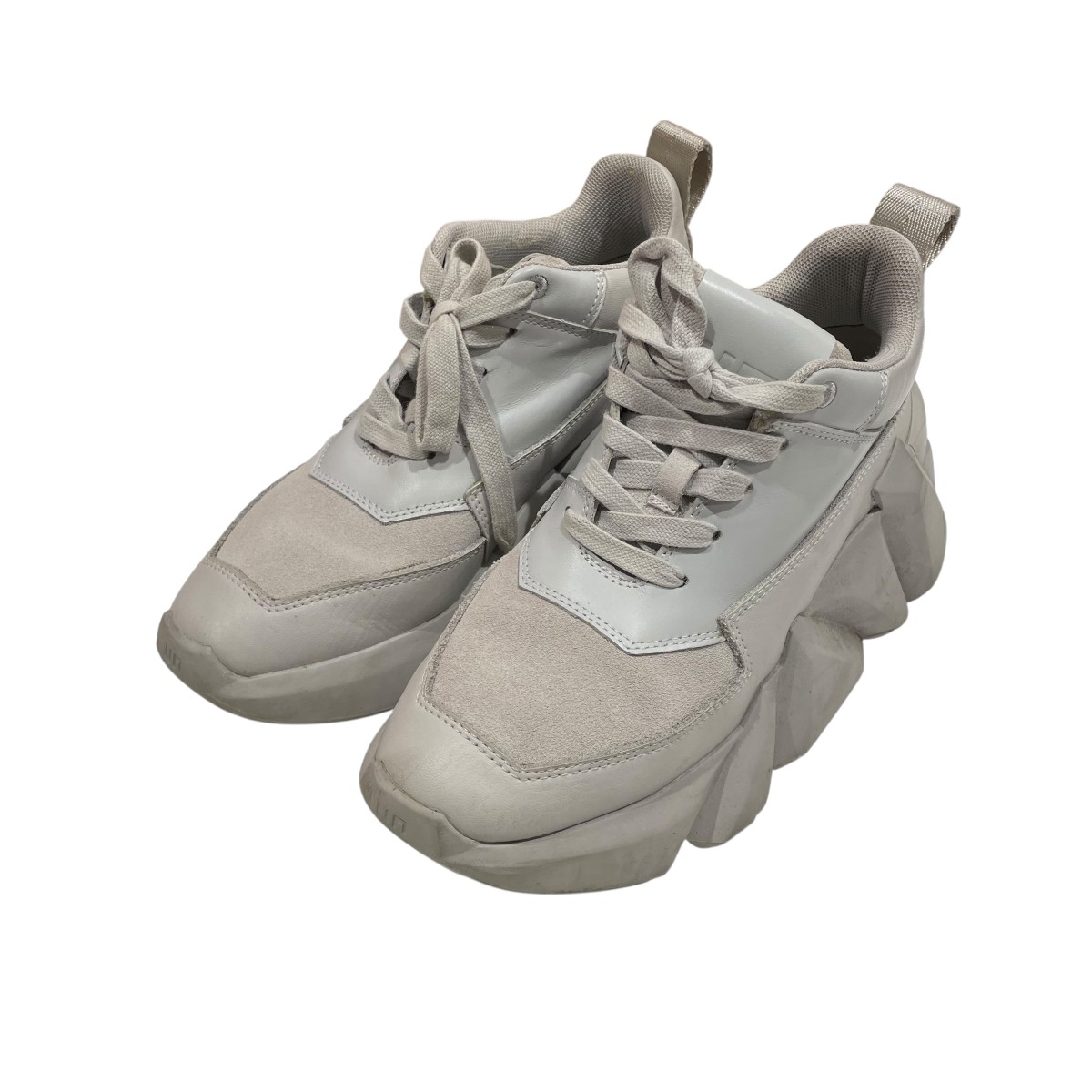 【中古】 UNITED NUDE Space Kick Max 厚底スニーカー ライトグレー サイズ：38 【価格見直し】
