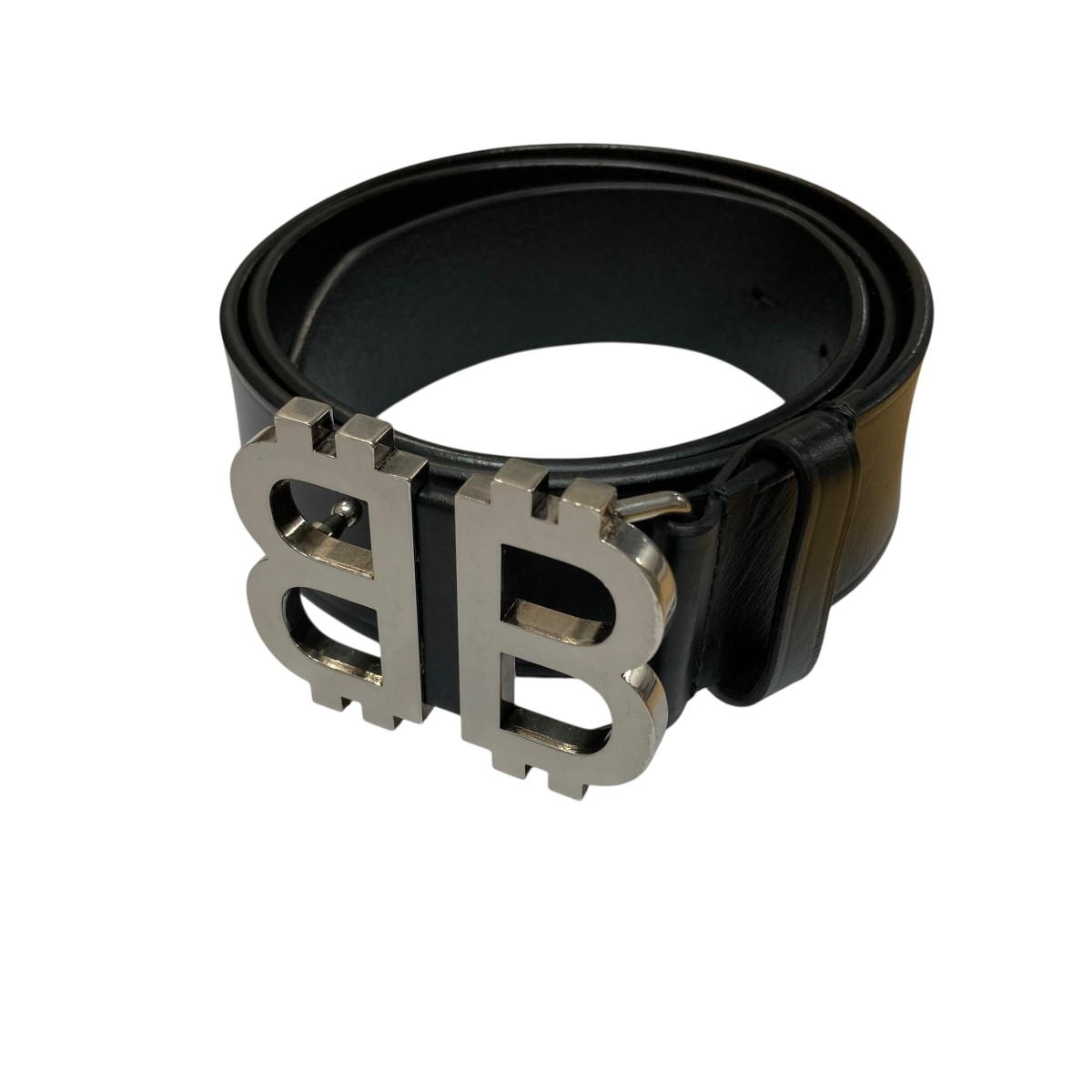 楽天市場】K BALENCIAGA ロゴベルト 505071 レザー ブラック メンズ