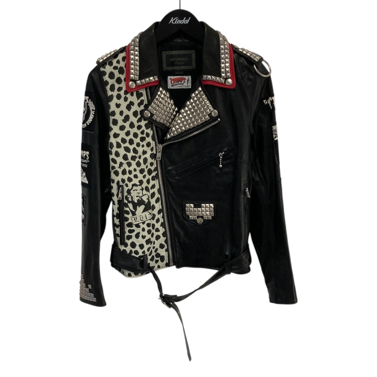 【中古】Hysteric Glamour レザージャケット 05173LB02 ブラック サイズ:M 【130726】(ヒステリックグラマー)|ブランド古着のカインドオル