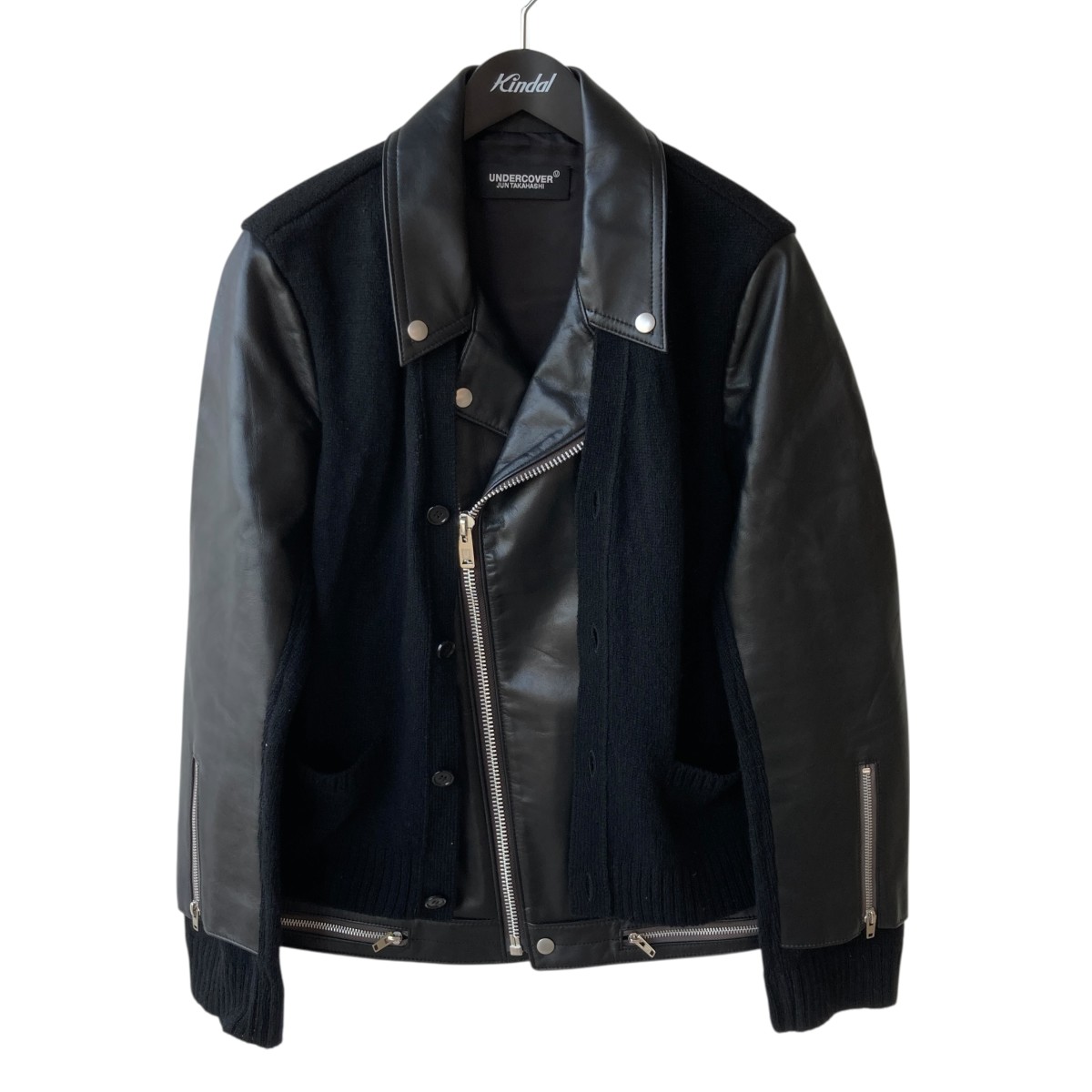 【極美品】アンダーカバー レザージャケット ダブル ブラック XL サイズ4 GU - GU アンダーカバー ダブル ライダースジャケット ブラック XL