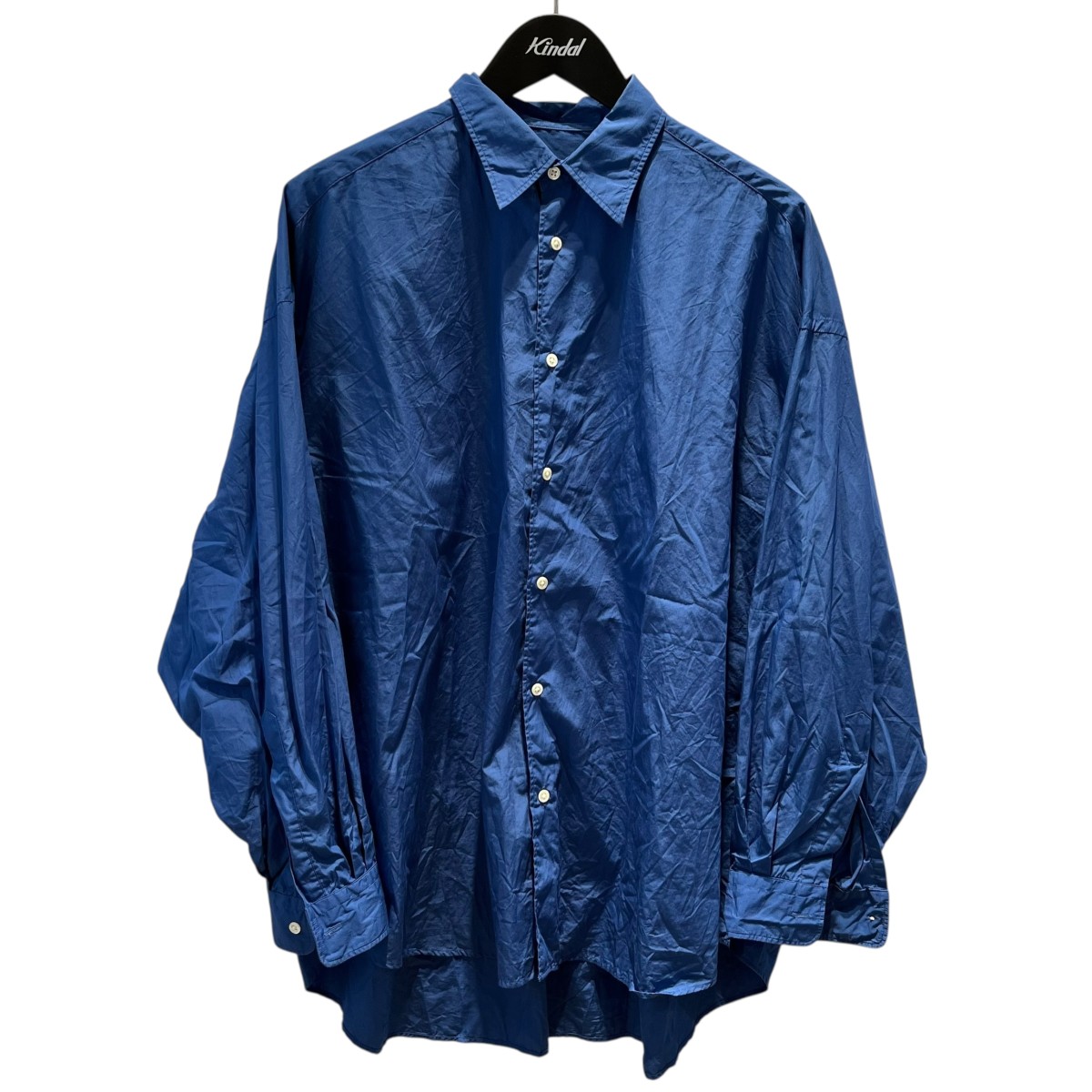 【中古】 Graphpaper　 長袖シャツ GL231-50086C Oversized Regular Collar Shirt ブルー サイズ：Free 【131025】（グラフペーパー）