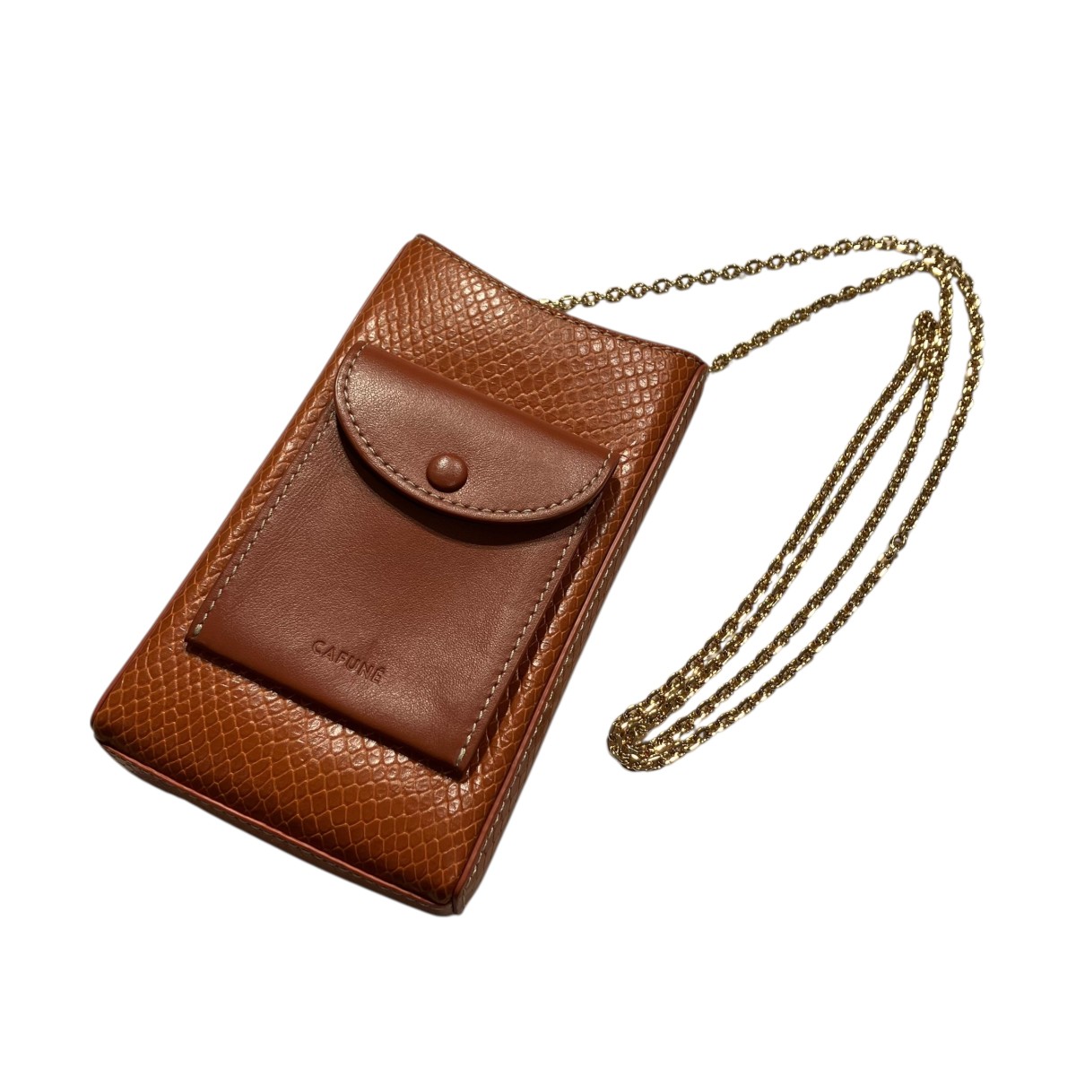 新品未使用 Cafune 二つ折り財布 国内発【CAFUNE】エレガント♪エッグロング スリム/二つ折り財布