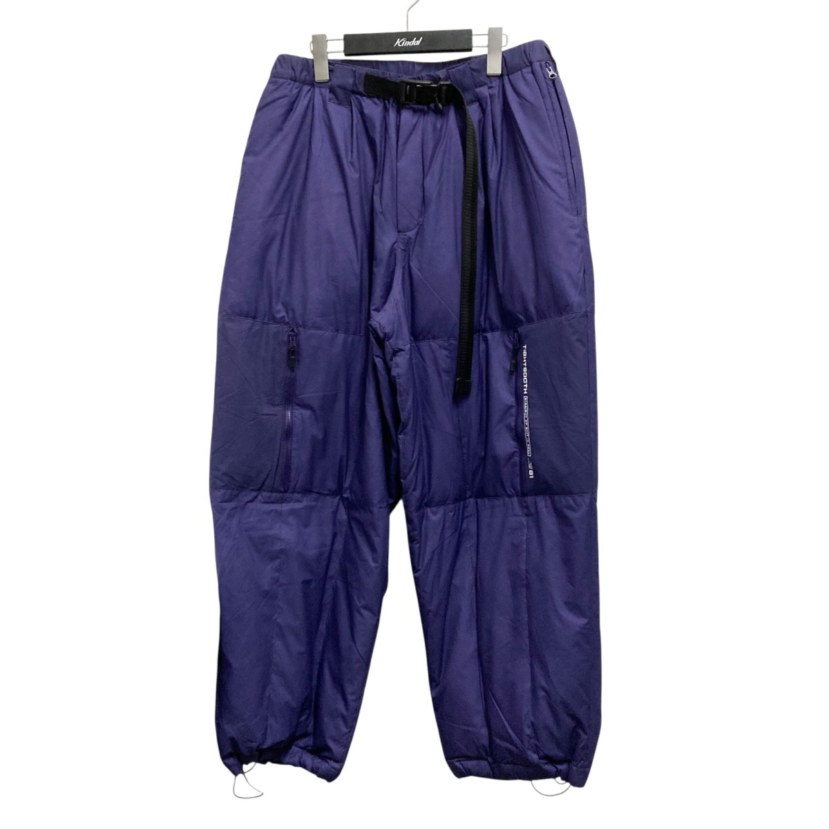 【中古】TIGHTBOOTH PRODUCTIONSIX PACK DOWN PANTS ダウンパンツ FW22 B01 パープル サイズ：L【価格見直し】｜ブランド古着のカインドオル