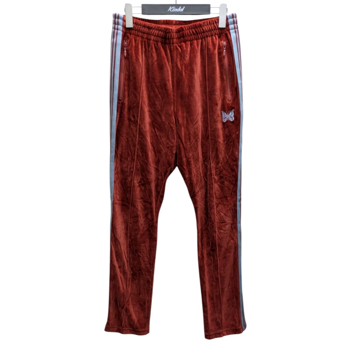 Needles PU280 コットンポリ ベロア ナロー トラックパンツ S Needles PU280 コットンポリ ベロア ナロー トラックパンツ S