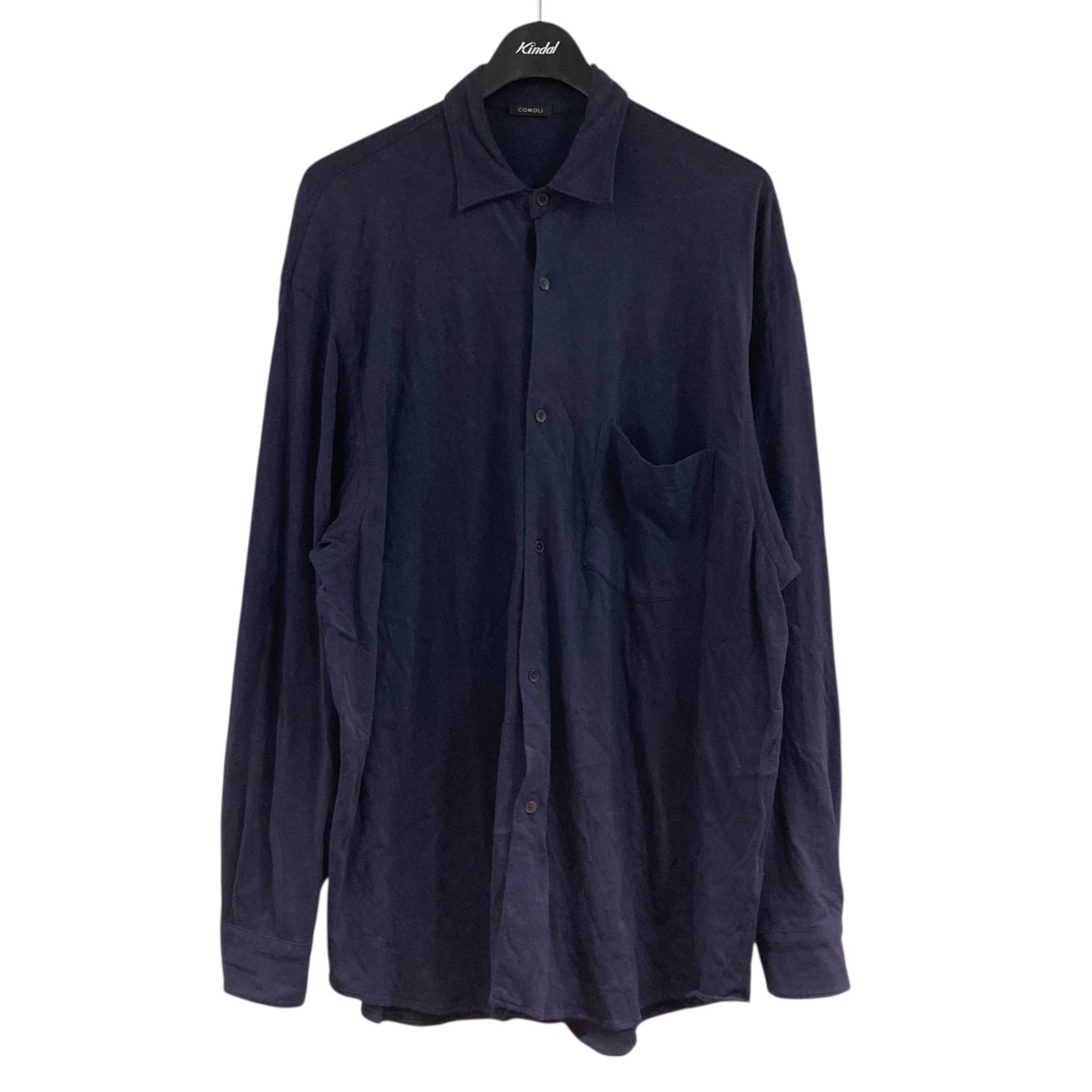楽天市場】COMOLI 21ss BAND COLLAR SHIRT NAVY コモリ バンド カラー