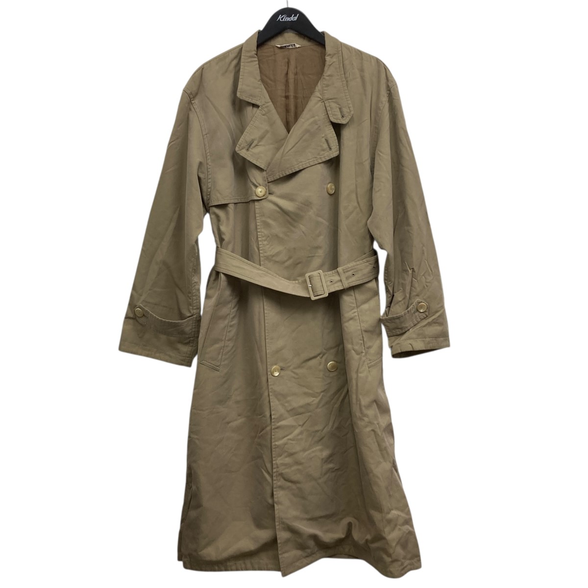 楽天市場】AURALEE ダブルフェイス チェック ダブルブレスト コート 0