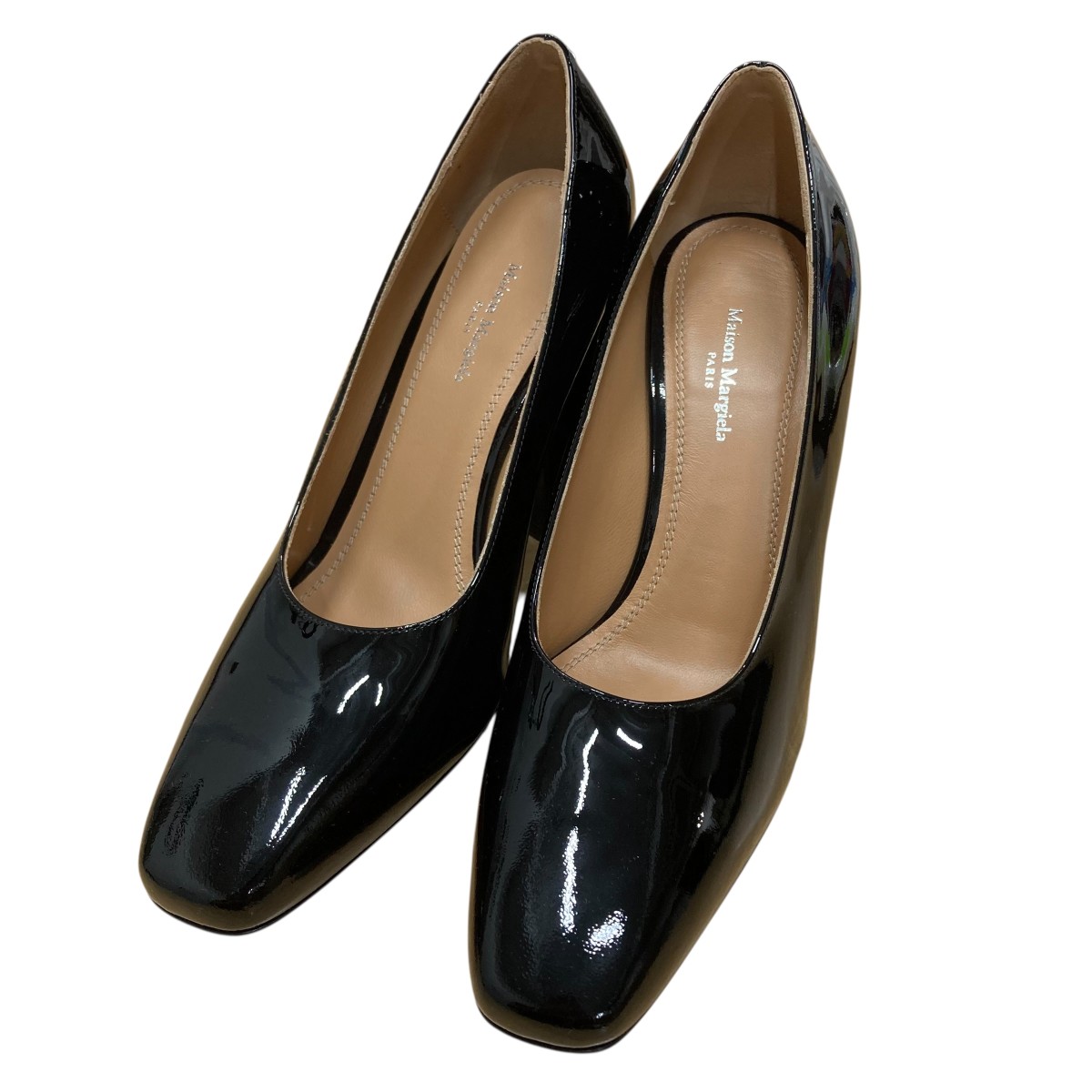 【中古】\u003cBR\u003eMaison Margiela\u003cBR\u003eビッグヒールパンプス 黒いこと 大きさ：37\u003cBR\u003e【必要経費思いかえす】