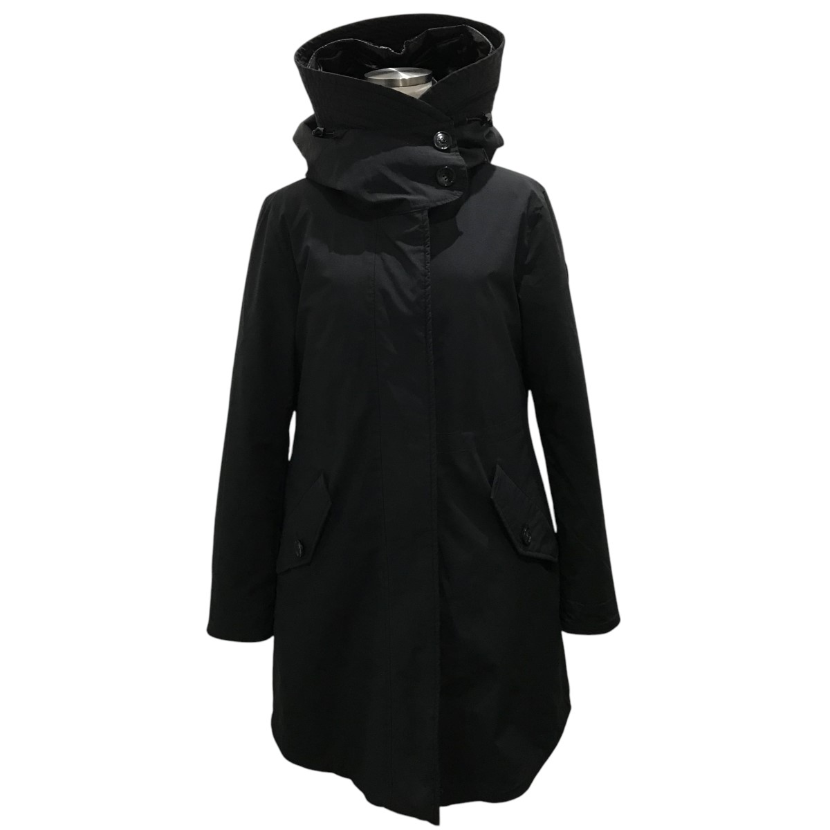 【中古】 WOOLRICH インナーダウン付きコート WWCPS2785 ブラック サイズ：S/S 【価格見直し】