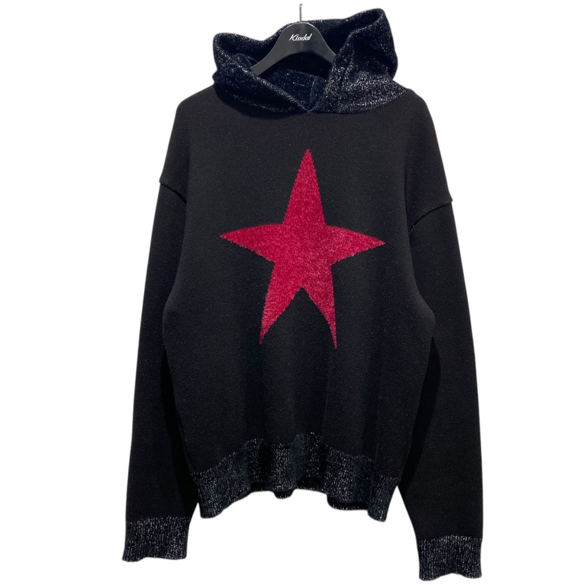 【中古】 LIBERAL ARTS×ROYAL FLASH STAR GRITTER HOODY LA-028-03-0223 ブラック サイズ:FREE 【価格見直し】