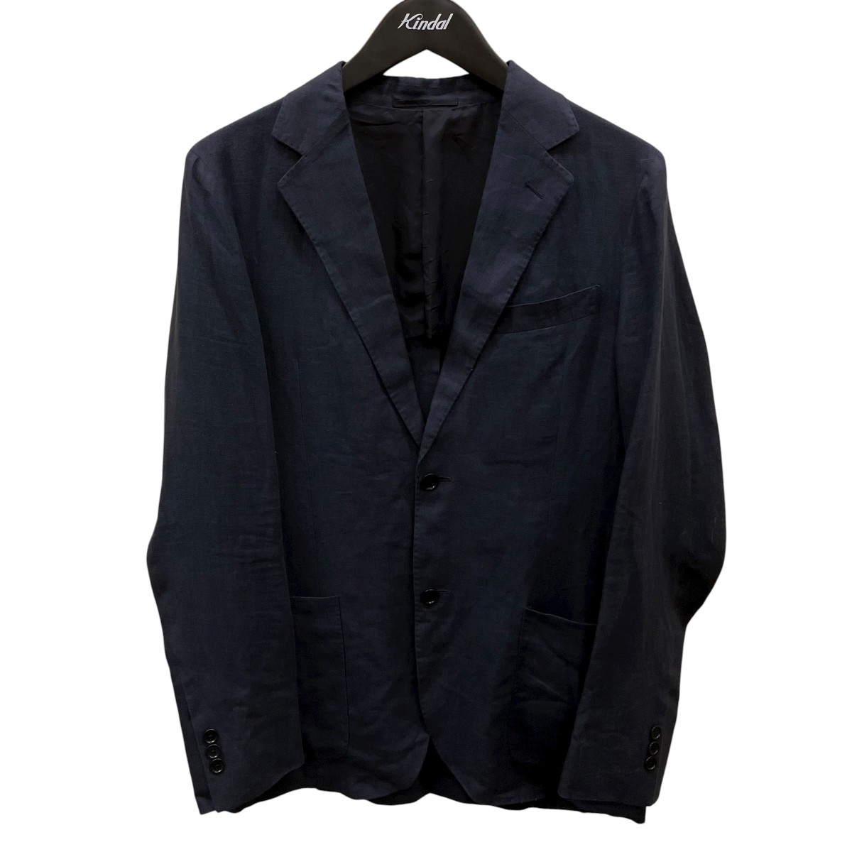 【中古】 UNITED ARROWS リネンテーラードジャケット 11221106061 ネイビー サイズ：46 【価格見直し】
