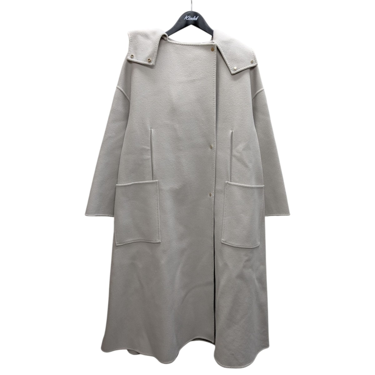 ebure SUPER120'S ダブルビーバーコート オーバーサイズ 38 EBURE(エブール) super120 ダブルビーバーダブルオーバーコート