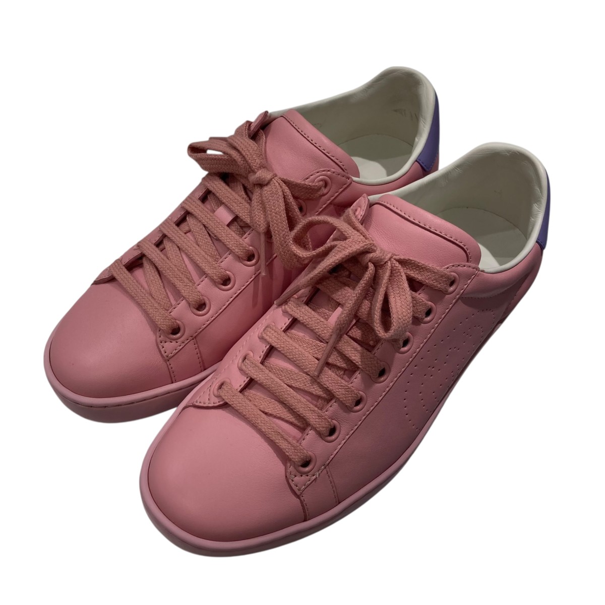 【中古】 GUCCI Ace インターロッキングスニーカー 598527 ピンク サイズ：36(約23cm) 【価格見直し】